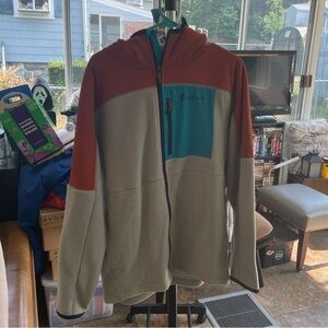 Cotopaxi Fleece Zip Up Hoodie - Size Large - Spice & Brush Color